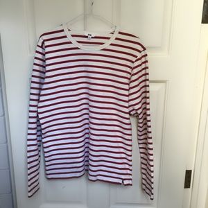 UNIQLO striped long-sleeved shirt